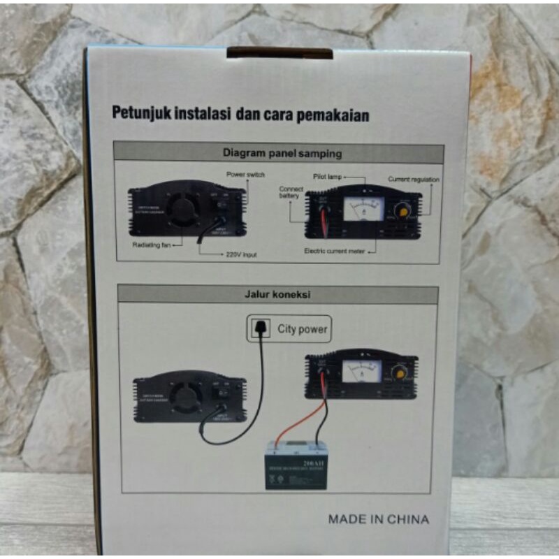 Cod Charger Cas Aki Sunpro 12 20A/B//Charger Aki Mobil motor DC12V20a Pengisian Baterai