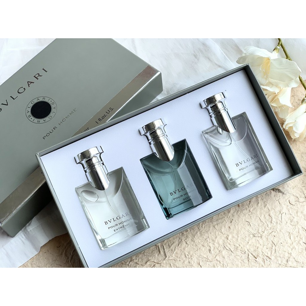 Jual Bvlgari Pour Homme Parfum Mini Gift Set 3 x 30ml - Original Import  Indonesia|Shopee Indonesia