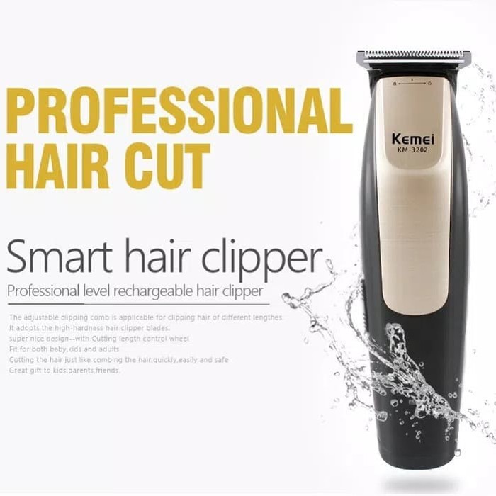 KM 3202 Clipper Detailer alat ccukur rambut 2 in 1 profesional