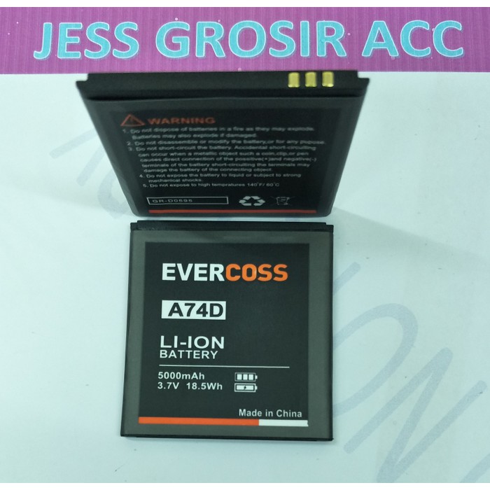 Baterai Battery Double Power Evercoss Evercross A74A A74D A74C A54