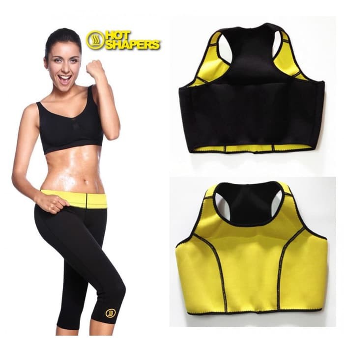 Hot Shapers Shaper Tank Top Mini Set Sport Bra BH Olahraga Gym Fitnes Fitness Yoga dengan Efek Sauna