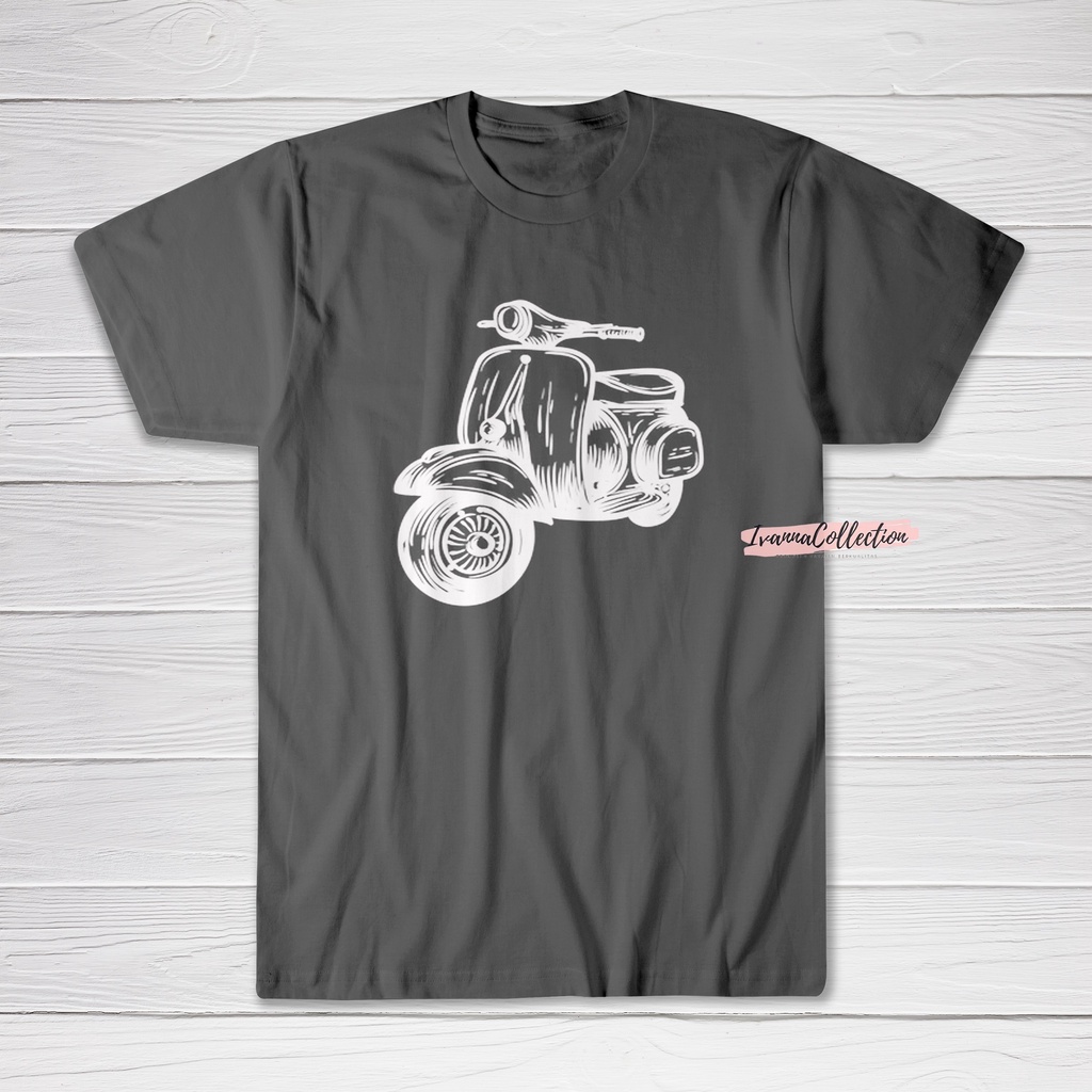 IvannaCollection Kaos Distro Pria Kaos Vespa Distro Baju Kaos Pria Distro Lengan Pendek