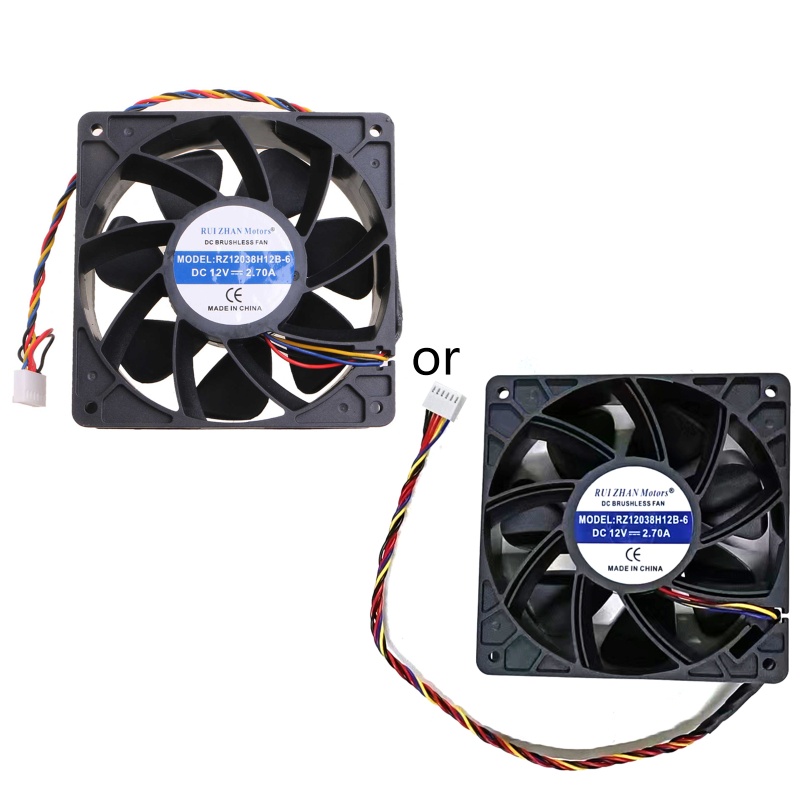 Bt Cooling Fan Untuk Delta RZ12038H12B 12V 12cm 6PIN Pengganti Dual Fan Brushl