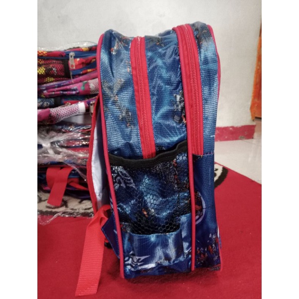 ransel TK motif SPIDERMAN bisa nyala ber-LED model timbul 3D