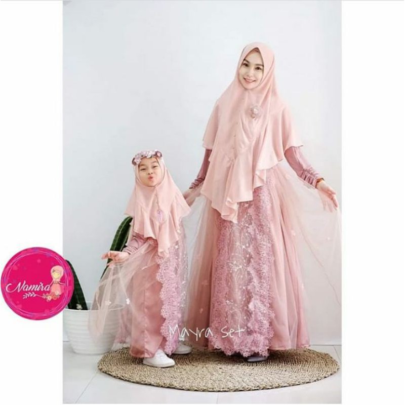 mayra dress by namira4u / mayra set dress namira/ gamis anak lebaran /gamis anak lucu