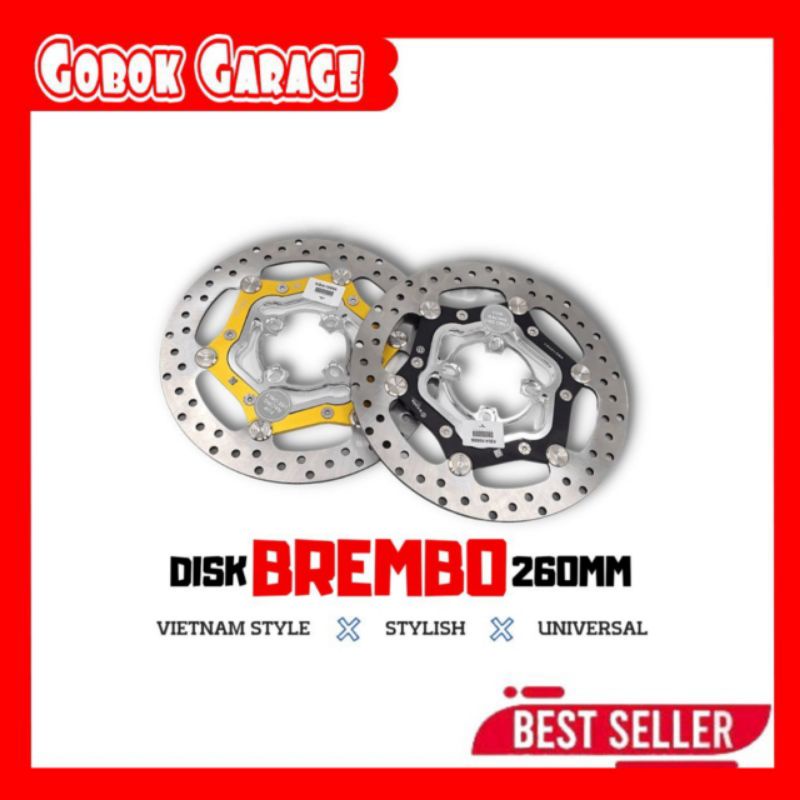 piringan cakram disc Brembo premium UK 260mm Made in Vietnam