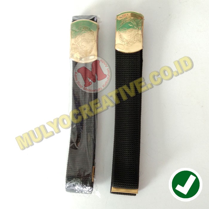 Sabuk Atribut Sekolah Pelayaran - Sabuk Warna Hitam