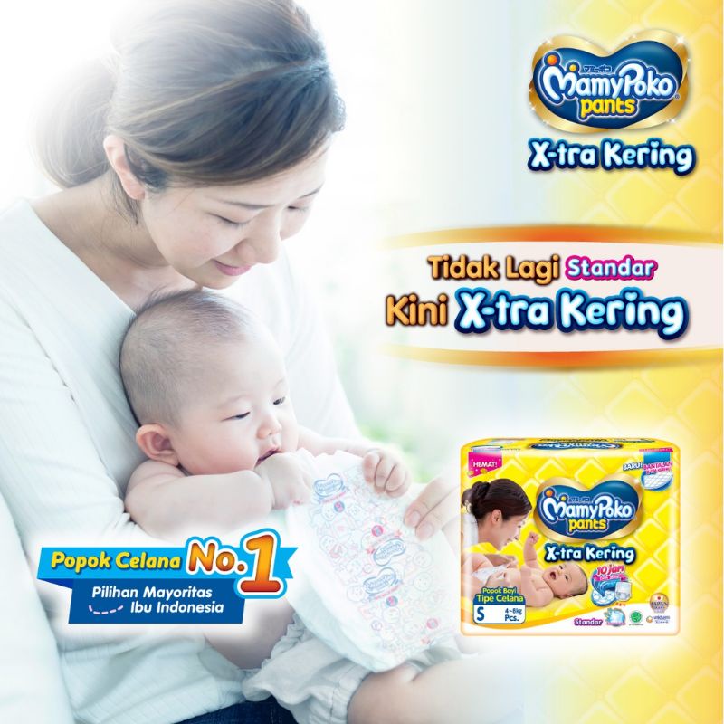 MamyPoko Pants X-tra Kering - S 38 - Popok Celana