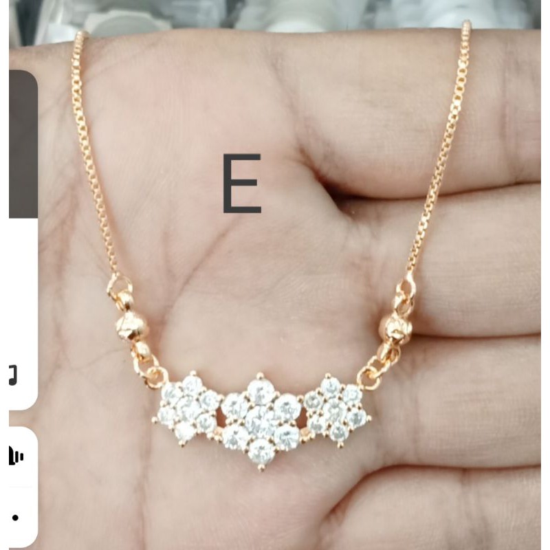 C3. Kalung xuping wanita lapis emas dgn mata zircon