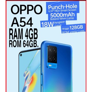 Hp oppo A54 Ram 4GB-64GB GRATIS ONGKIR | OPPO A15S 4/64GB