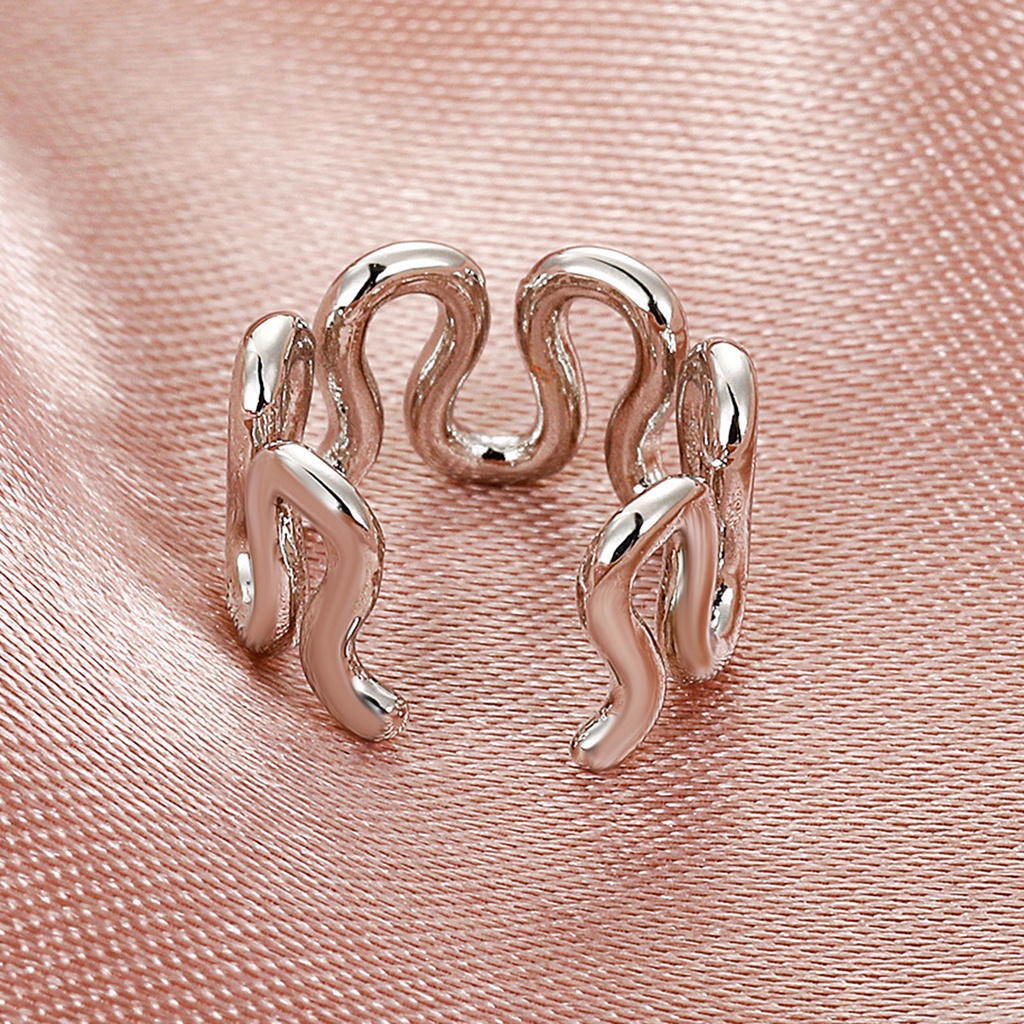 Hu Hu Hu Hu Hu Alat Bantu Pasang Kacamata♡ 1pc Anting Klip Bentuk C Bahan Alloy Untuk Wanita