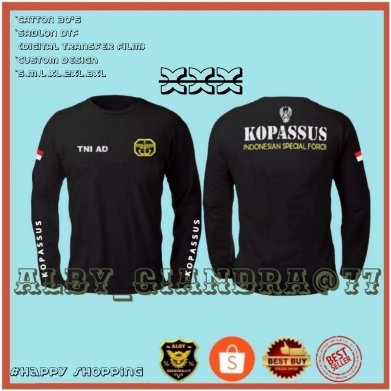 Kaos baju KOPASSUS TNI AD