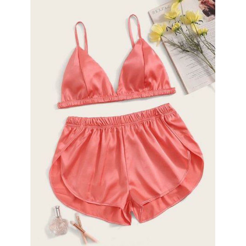 Satin set bra