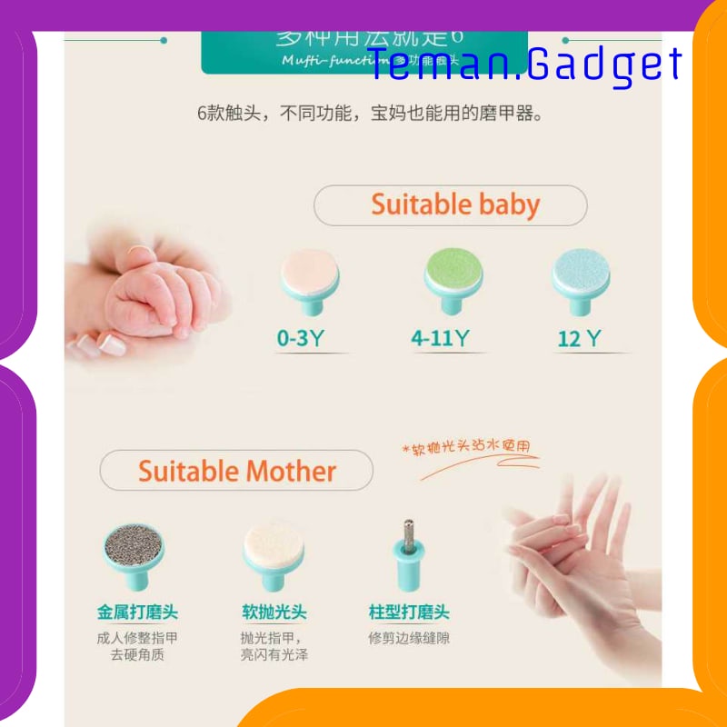 TG-FE242 ALAT POTONG KUKU BAYI ELECTRIC BABY NAIL TRIMMER - SA-29042