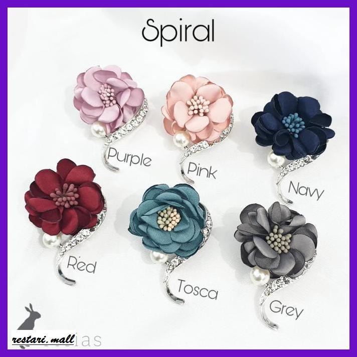 MILSUM-SIROSESKA- BROS-01 BROS JILBAB PREMIUM / PIN HIJAB MOTIF BUNGA KAIN WARNA WARNI -2021-MOSLEM-