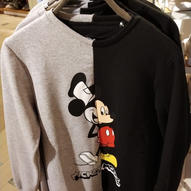 sweater mickey mouse pull and bear man