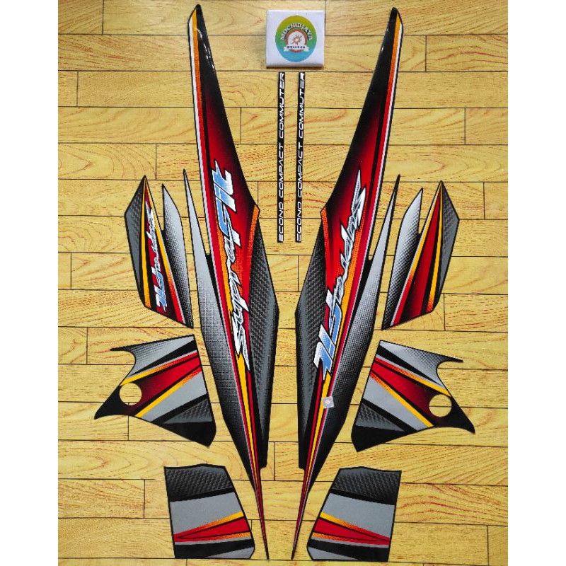 Striping Supra Fit New Disk 2006 Hitam Full Stiker List Body Motor Honda Supra Fit New Terbaik