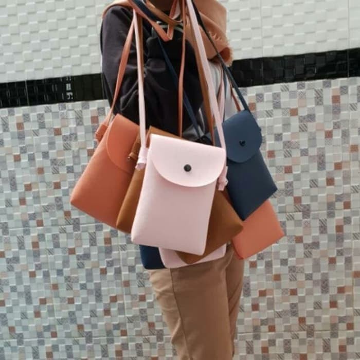 Sling bag tas selempang pocket Slimo pouch handphone organizer travel