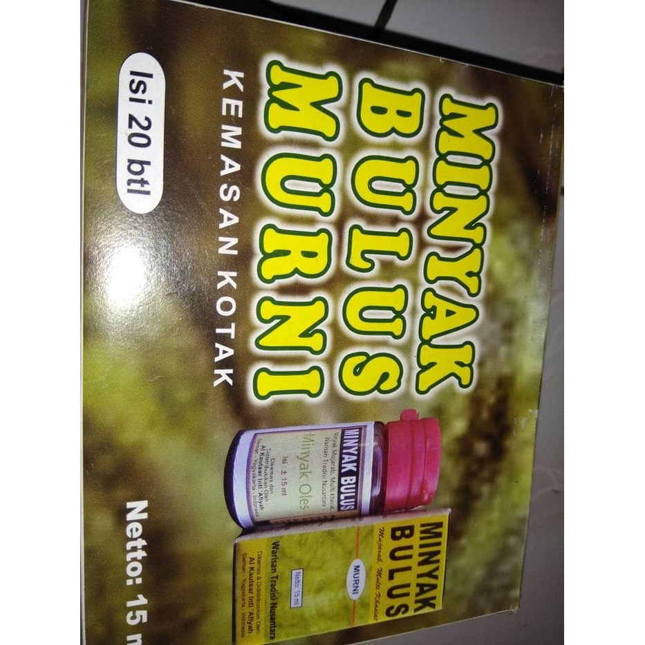 

Jual Minyak Bulus Murni Murah