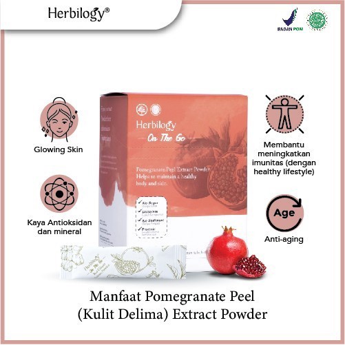 HERBILOGY Pomegranate Powder On The Go for Glowing Skin Antioxidant