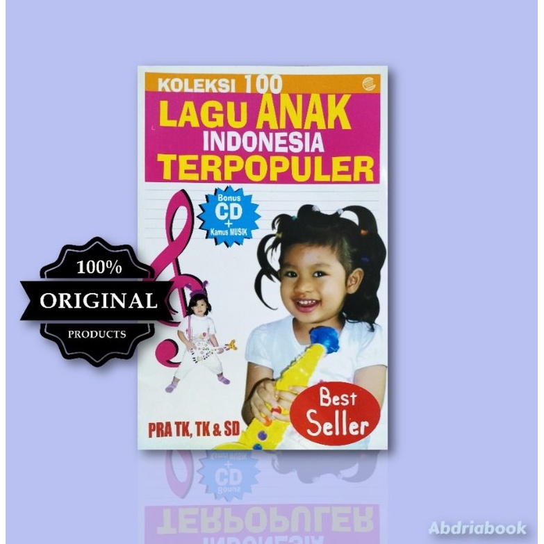Buku Koleksi 100 Lagu Anak Indonesia Terpopuler+Cd