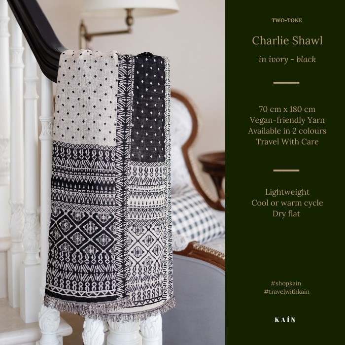 Classic Two-tone Charlie Shawl