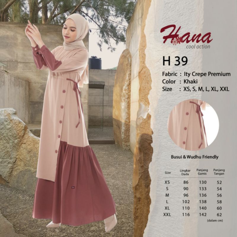 GAMIS H-39 || PEACH || KHAKY || CORAL || CREAM * Endomoda