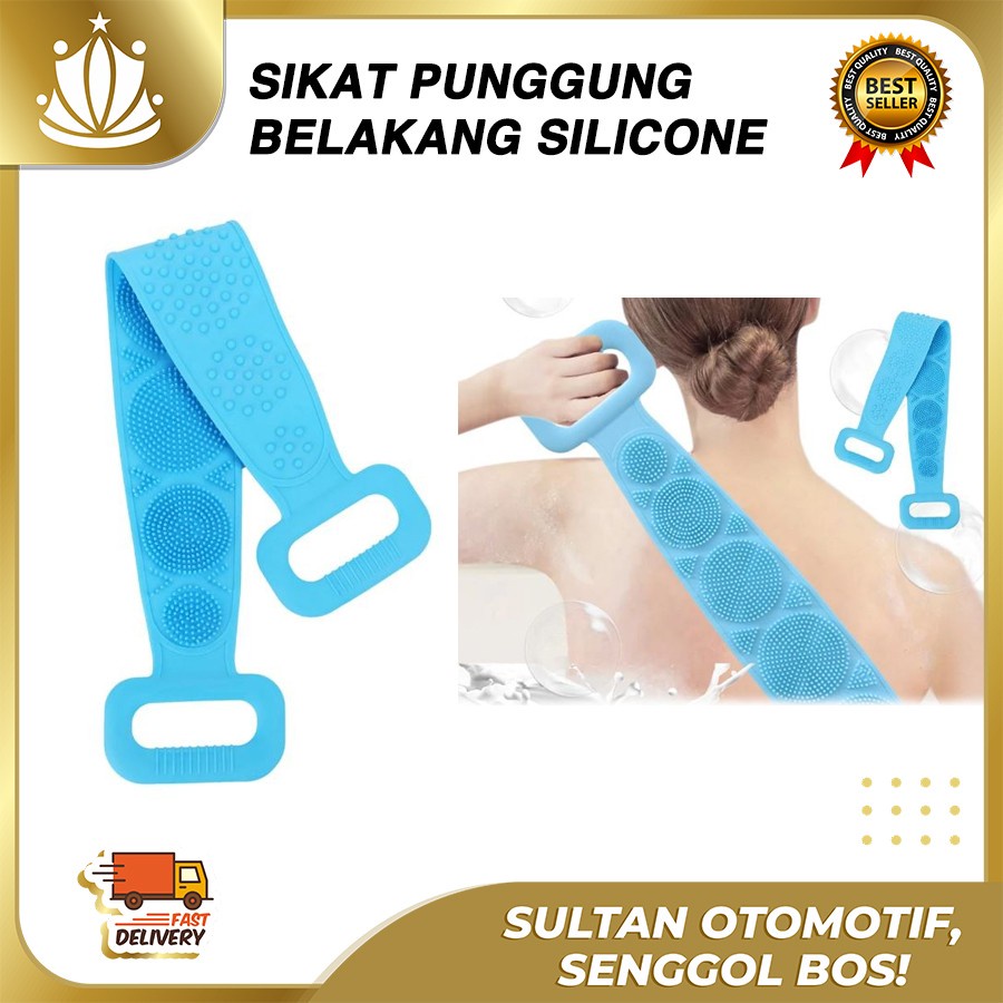 Sikat Punggung Alat Pembersih Badan Belakang Silikon Alat Mandi KOREA