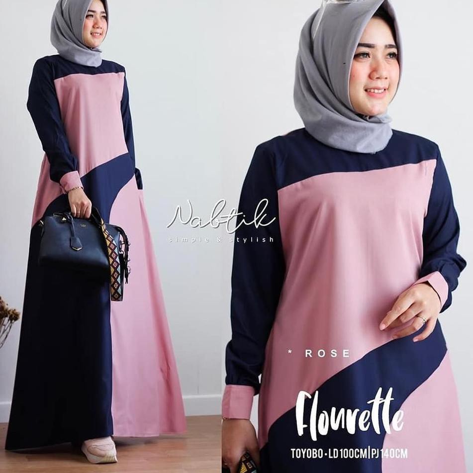RND 0629 FLONRETTE MAXY - FLOTTILICIOUS / DRES MUSLIM / DRES MURAH / GAMIS MURAH / GROSIR BAJU ONLIN