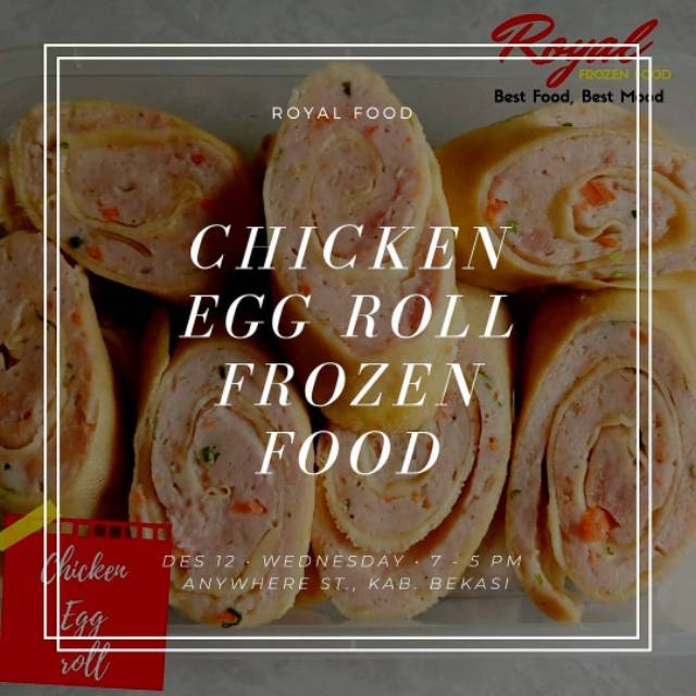 

Egg chicken roll / chicken egg roll homemade tanpa pengawet tanpa MSG