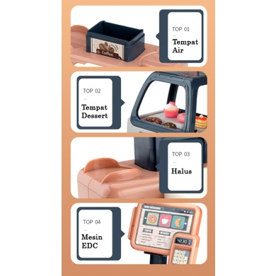 Home Coffee Machine Maker Mainan Anak Membuat Kopi Peran Dapur