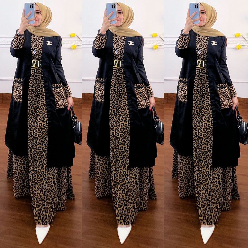 Mutiara Dres +  Outer