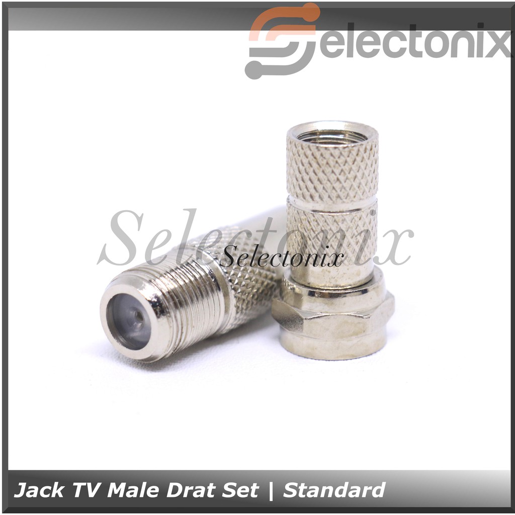 Jack Antena TV Male Drat Set | Standard