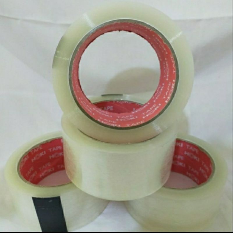 

Lakban Hoki Tape 45x60yard coklat dan bening