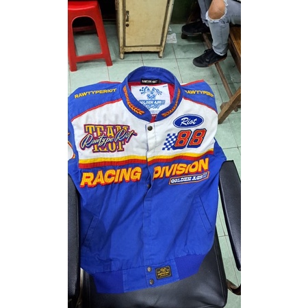 JACKET VINTAGE RACING JACKET RAW TYPE RIOT GOLDEN AGE 3 LIMITED ORIGINAL