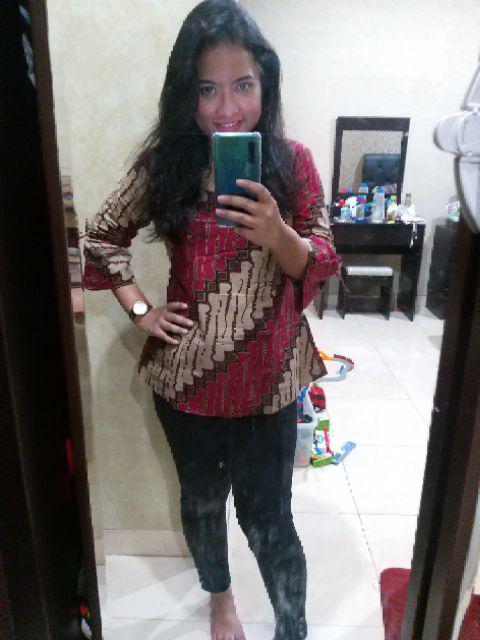 Atasna Batik Wanita Ppbtk07 Modern Batik Cassual Atasanbatik /atasanwanita/atasanbatik