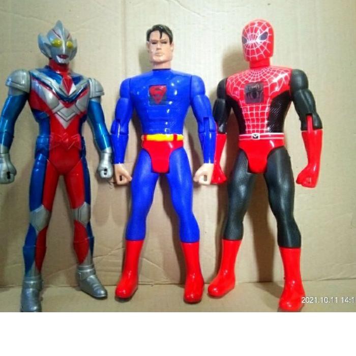 Mainan Robot Spiderman - Robot Ultamen - Robot Superman - Robot Captain Amerika Ukuran Besar/Mainan
