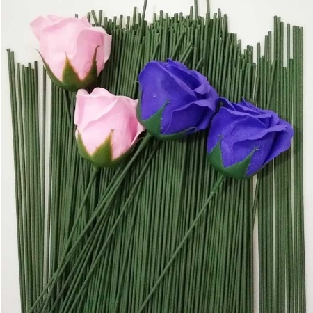 ( 10 Pc ) KAWAT BUNGA HIJAU / TANGKAI BUNGA / BUKET / ARTIFICIAL FLOWER / IMPORT PREMIUM TANGKAI BUNGA ARTIFICIAL