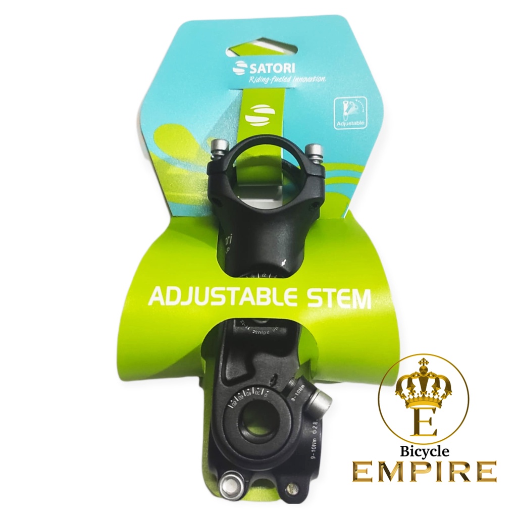 Stem Sepeda Satori Adjustable Turn Up Oversize 31.8 Bicycle Stem MTB XC Enduro Bicycle Empire