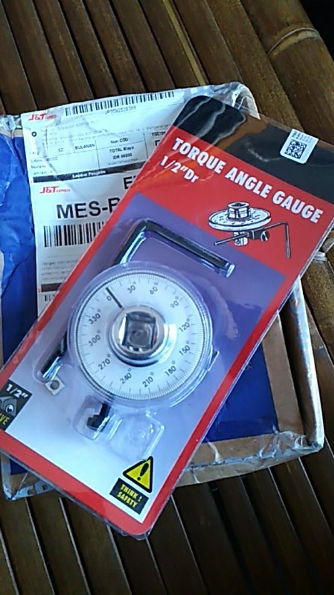 Kunci Momen Torsi Sudut Gasket Roda Mobil Torque Wrench 1/2 Angle Gauge