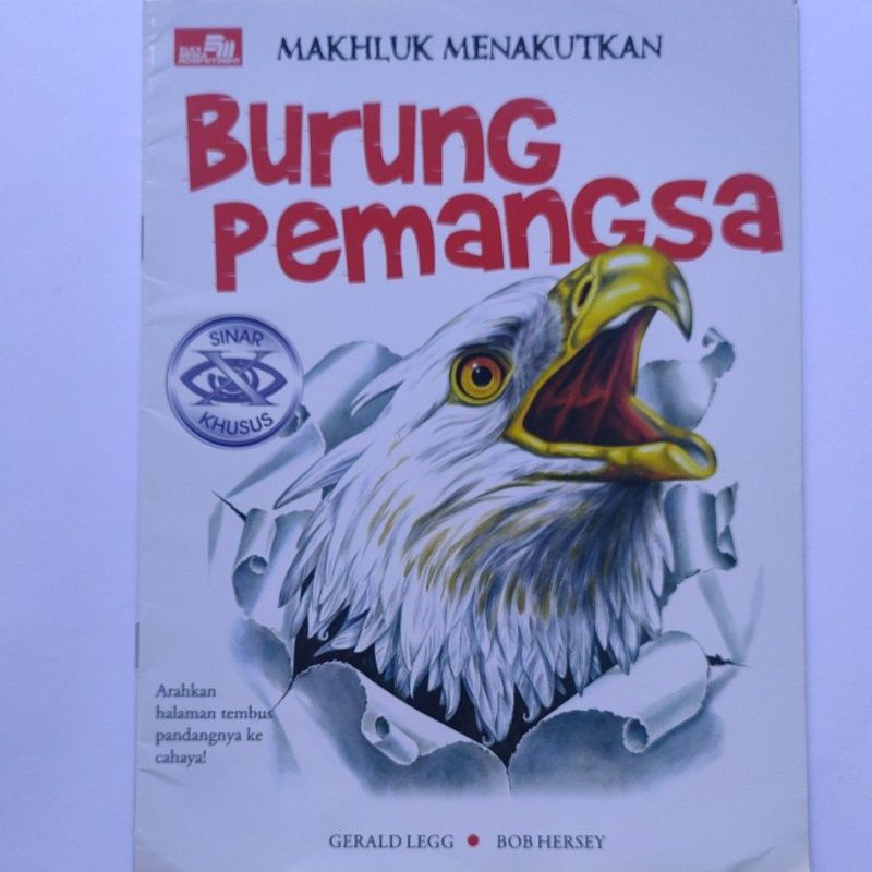 buku Pengetahuan original. makhluk menakutkan, burung pemangsa. Gerald legg & Bob hersey