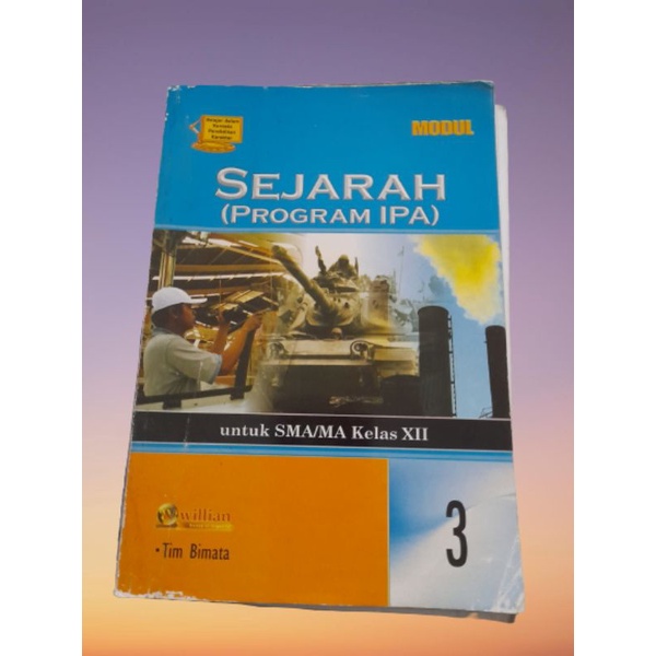 Buku Bekas Sejarah Program IPA SMA kelas 12