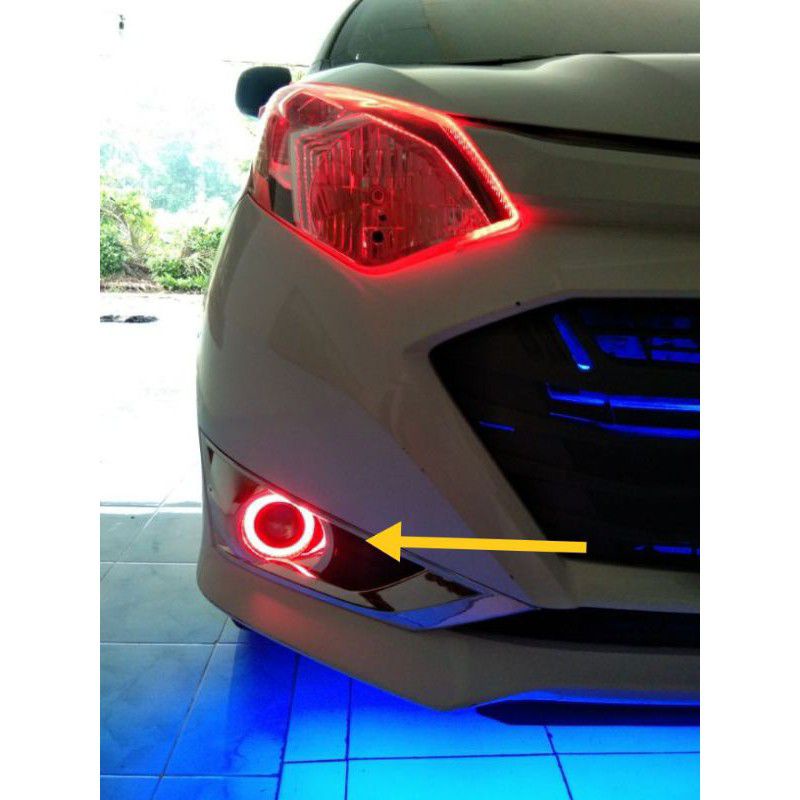 LAMPU KABUT/FOGLAMP ANGEL EYES UNIVERSAL 89,76,64 MM(KANAN&amp;KIRI)/