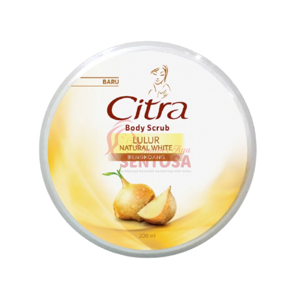 CITRA BODY SCRUB LULUR NATURAL WHITE BENGKOANG 200ml