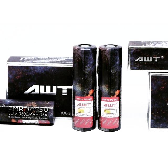 battery / baterai AWT 18650 3500mAh 35a authentic Warranty