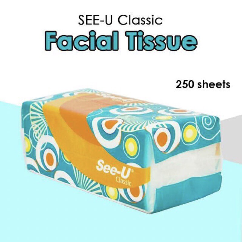 1 ( SATU ) Tissue Facial See U - TISU Muka - Facial Lembaran SEE U 250 Lembar / PERLENGKAPAN MAKAN