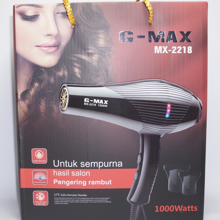 Hair Dryer G-Max pengering rambut GMAX MX 2218 1000 watt / Hairdryer Salon