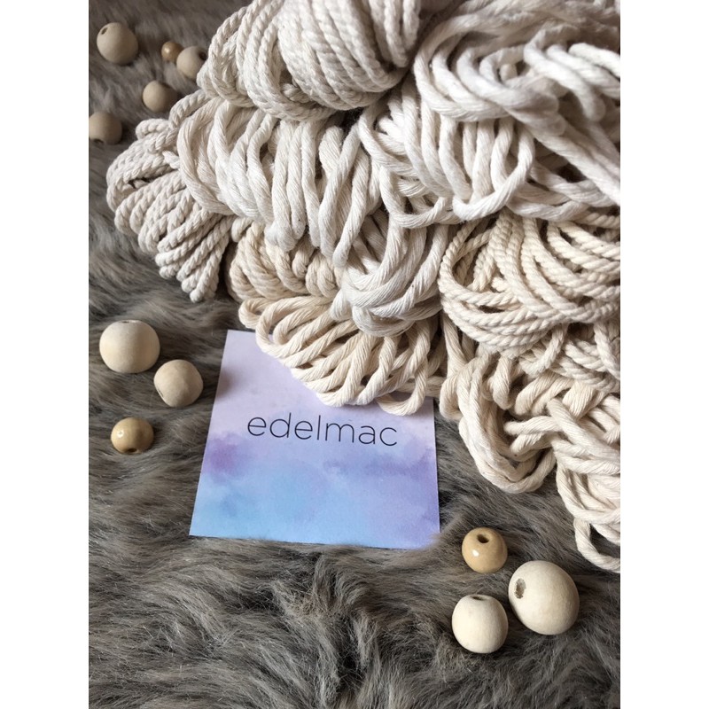 Ecer Tali Katun Macrame Natural 3mm | 4mm | 5mm