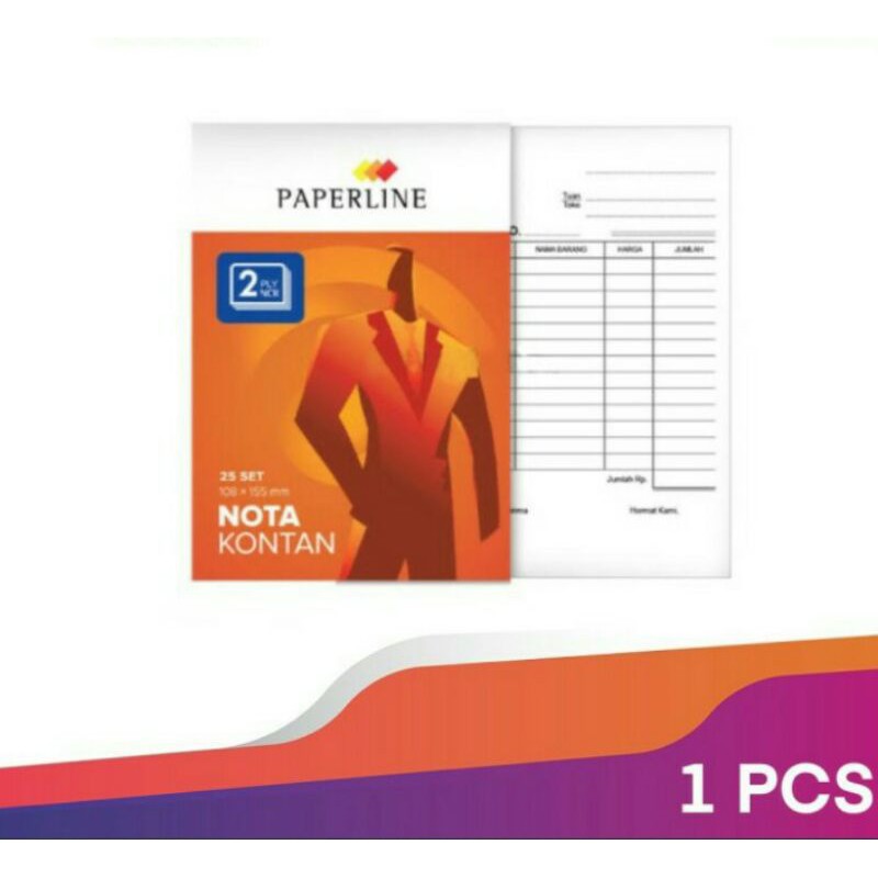 

Nota Kontan 2 Ply Paperline Kecil Nota Bon