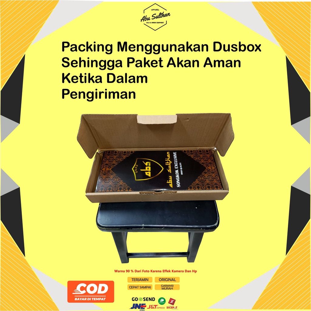 Peci Songkok Nasional Hitam Original Abu Sulthan Kopiah kopya Pendek Tinggi Polos